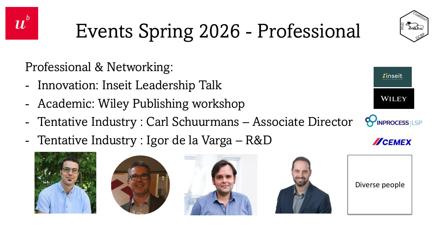 Spring 2026 Professional Events
