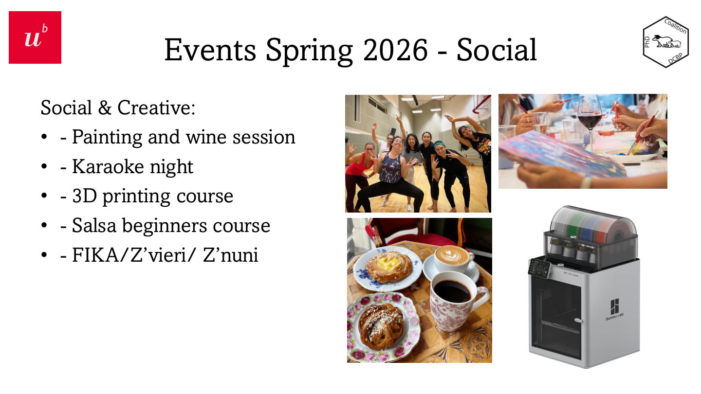 Spring 2026 Social Events