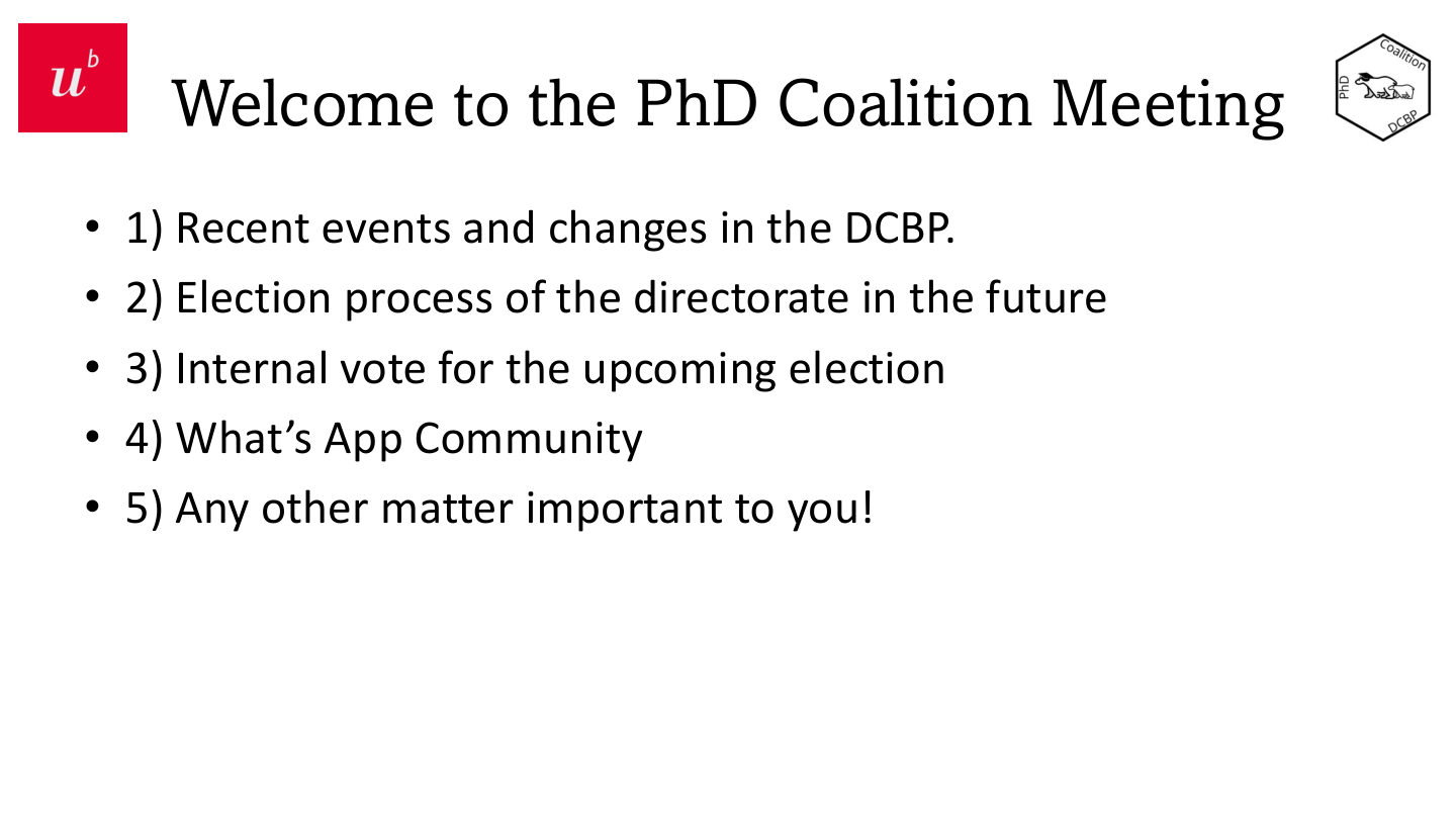DCBP Changes